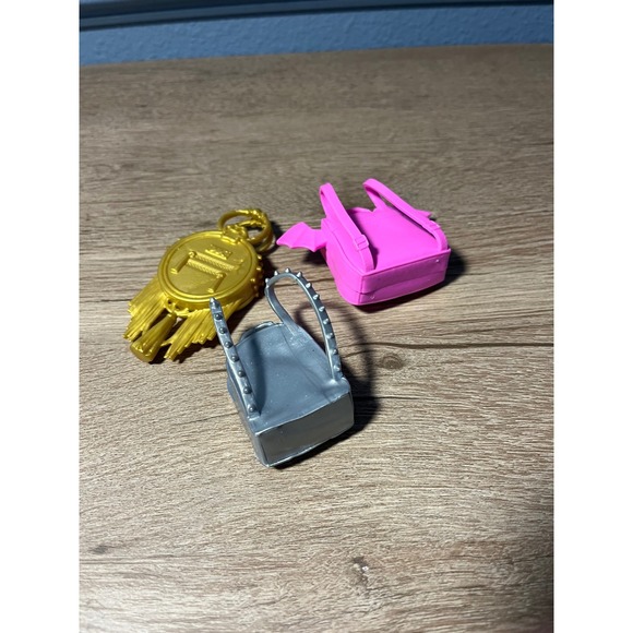 Monster High Accessories Backpack Key Charm Mini Purse Lot Kids Toy - Picture 2 of 2